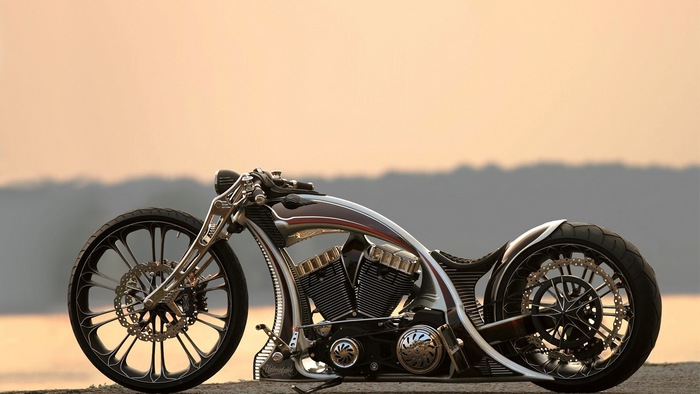 Custom Chopper Motorcycle
