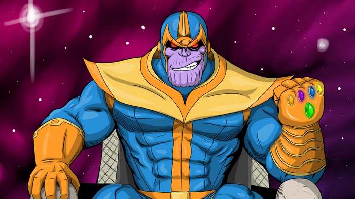 Thanos from Marvel with Infinity Gauntlet