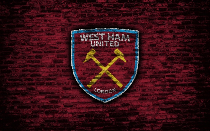 West Ham United F.C. logo on brick wall