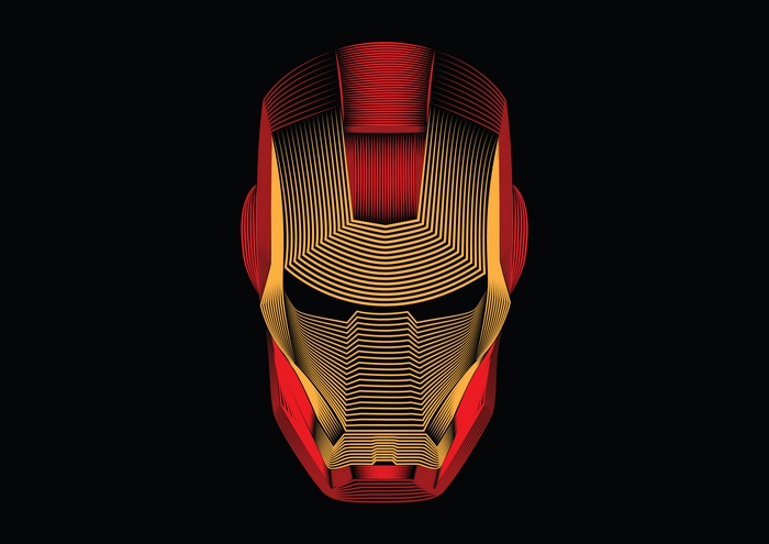 Iron Man mask from Marvel Comics
