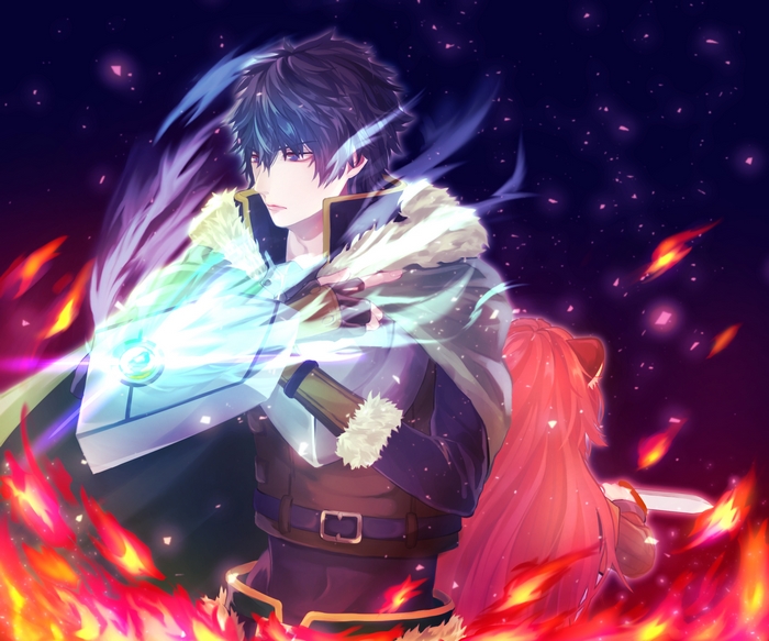 Naofumi Iwatani and Raphtalia from The Rising of the Shield Hero