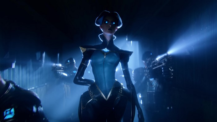 Camille from League of Legends with guards