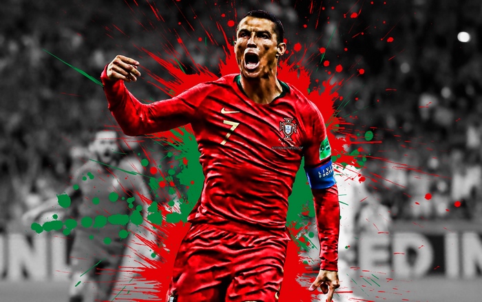 Cristiano Ronaldo in Portugal National Team Jersey