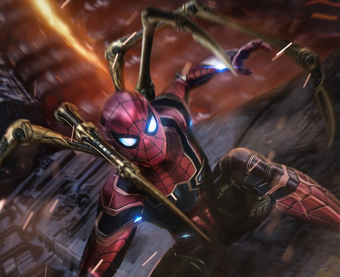 Iron Spider in Dynamic Action Pose