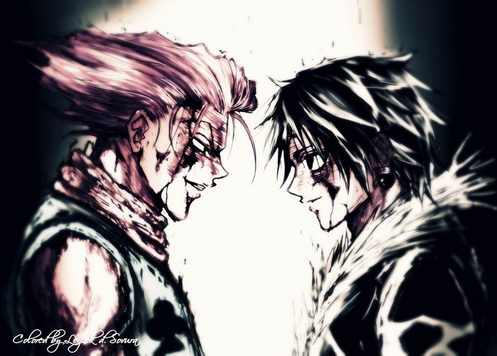Chrollo Lucilfer and Hisoka Intense Standoff Hunter × Hunter