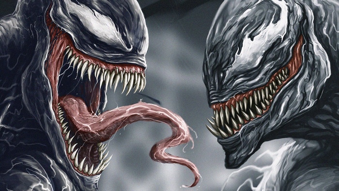 Venom and Riot from Marvel Comics