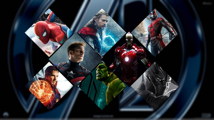 Marvel Avengers Superheroes Collage