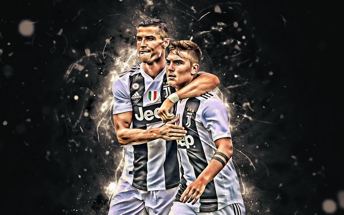 Cristiano Ronaldo and Paulo Dybala Juventus Celebration