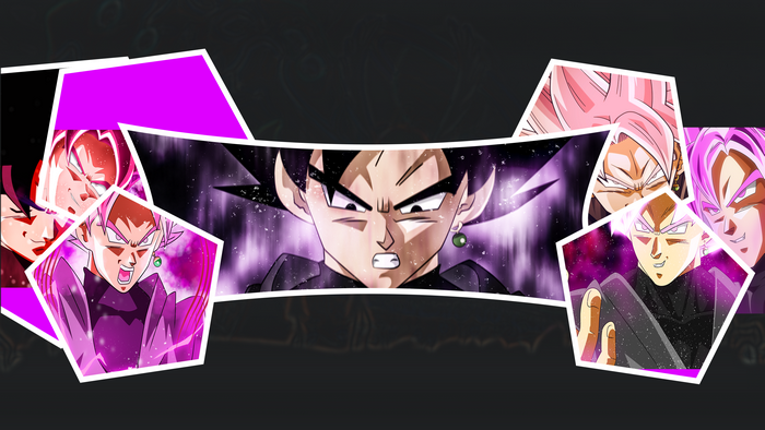 Goku Black and Super Saiyan Rosé Intense Battle Scene