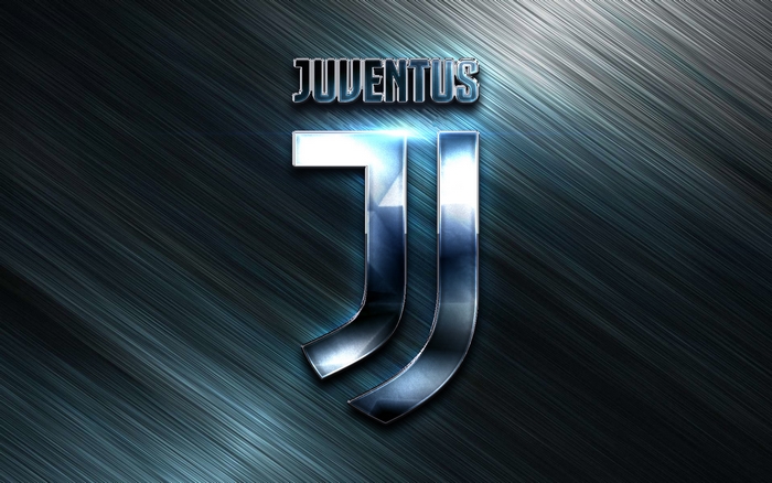 Juventus F.C. Logo on Brushed Metal Background