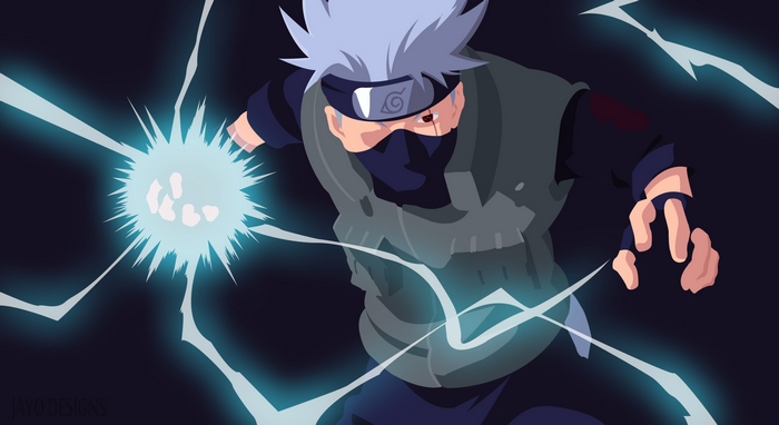 Kakashi Hatake from Naruto using Chidori