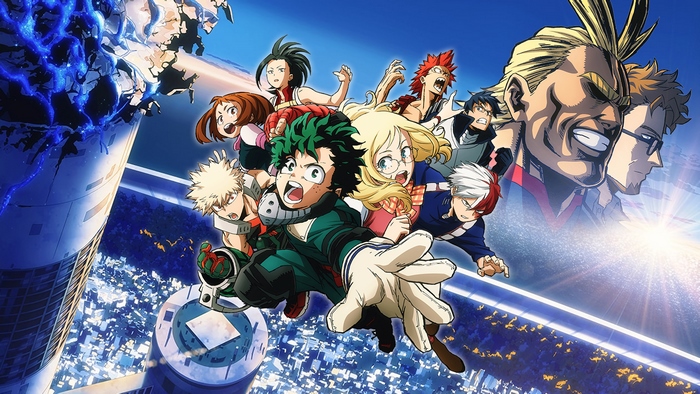 My Hero Academia: Heroes Rising All Might, Deku, Bakugo, Todoroki, Uraraka, Kirishima, Yaoyorozu, Iida, David Shield, Melissa Shield