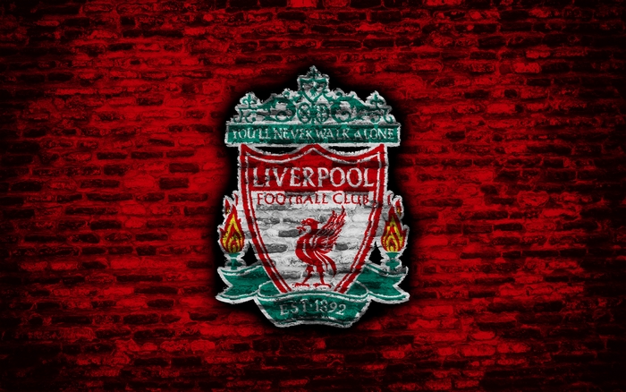 Liverpool F.C. logo on brick background
