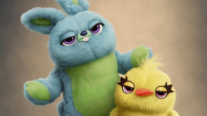 Bunny and Ducky from Toy Story 4