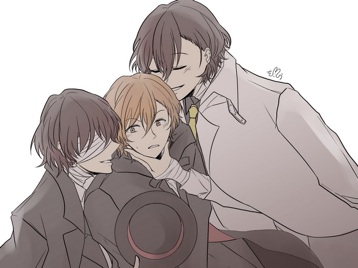 Bungou Stray Dogs Characters Osamu Dazai and Chuuya Nakahara
