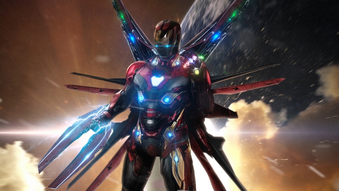 Iron Man from Avengers with Infinity Gauntlet