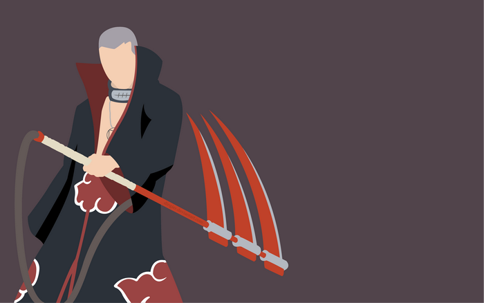 Hidan from Naruto holding a scythe