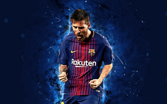 Lionel Messi of FC Barcelona