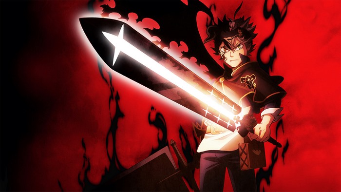 Asta from Black Clover with his sword