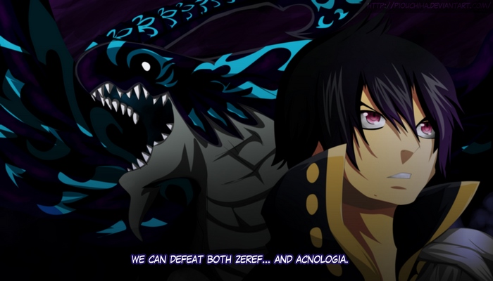 Natsu Dragneel and Acnologia from Fairy Tail