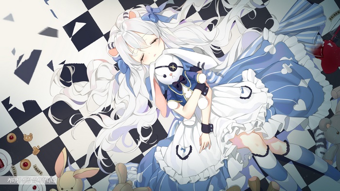 Alice In Wonderland Styled Dreamy Anime Girl