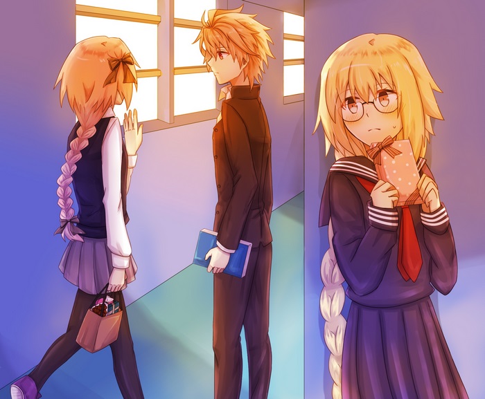 Jeanne d'Arc, Astolfo, and Sieg from Fate Series