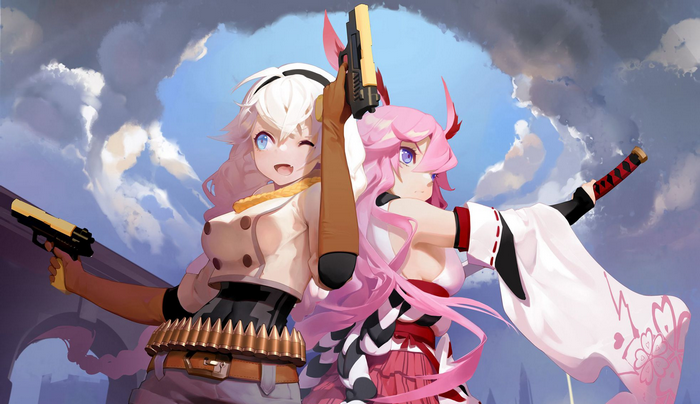 Bronya Zaychik and Yae Sakura from Honkai Impact 3rd
