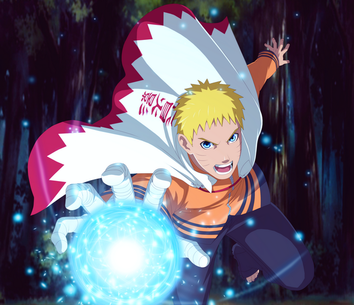 Naruto Uzumaki Charging Rasengan Attack