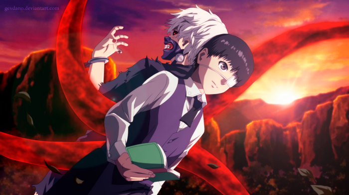 Ken Kaneki with Kagune in Tokyo Ghoul Sunset