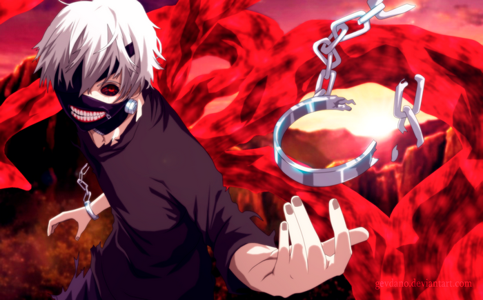 Ken Kaneki from Tokyo Ghoul with Kagune