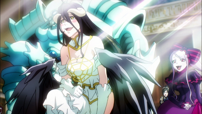 Albedo and Shalltear from Overlord