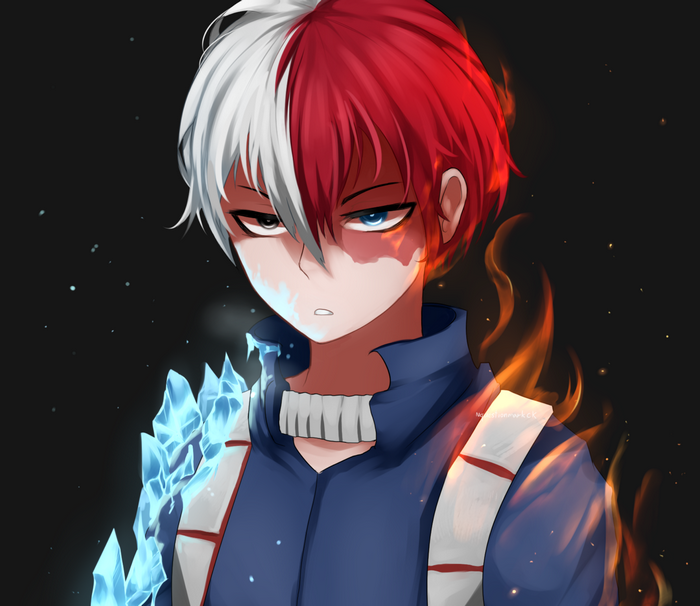 Shoto Todoroki Fire and Ice Powers
