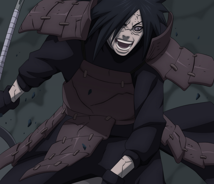 Madara Uchiha in Intense Battle Pose