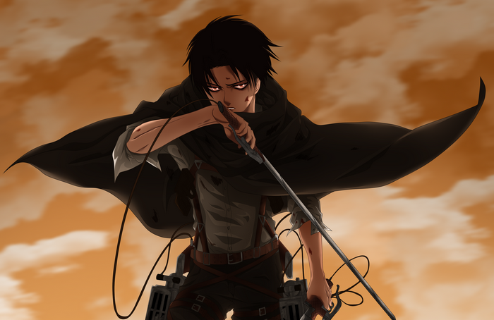 Levi Ackerman from Attack on Titan with sword