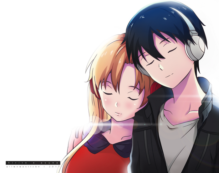 Kirito and Asuna from Sword Art Online