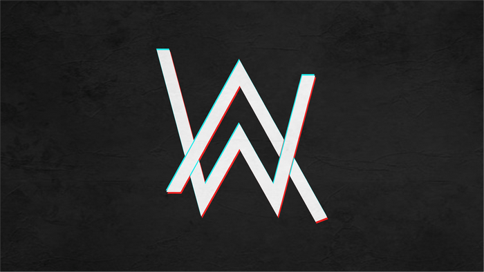 Alan Walker Black Logo Design