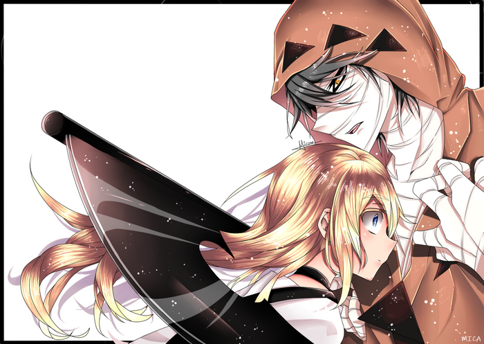 Rachel Gardner and Zack from Satsuriku no Tenshi