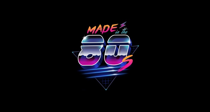 Vibrant Retro Neon 80s Synthwave Design