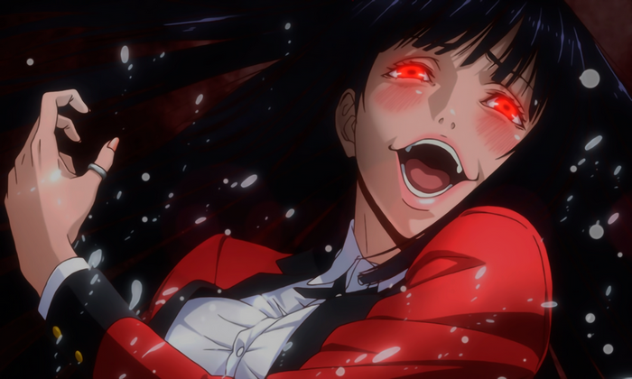 Yumeko Jabami Intense Red-Eyed Expression from Kakegurui