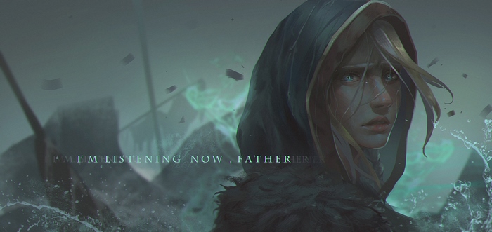 Jaina Proudmoore in Hooded Cloak with Mystical Aura
