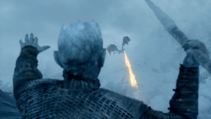 Night King and Viserion from Game of Thrones