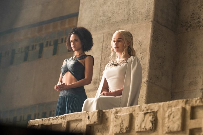 Missandei and Daenerys Targaryen from Game of Thrones