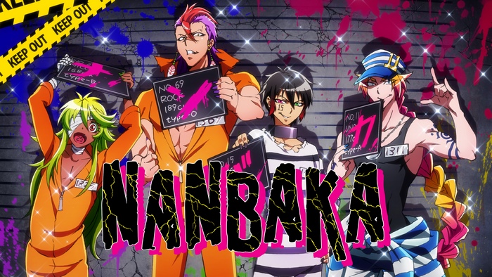 Nanbaka characters Jyugo, Uno, Rock, and Nico