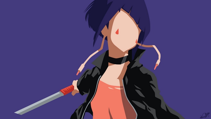 Kyouka Jirou from My Hero Academia with a Sword