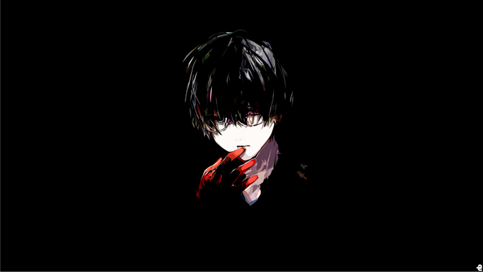 Ken Kaneki Dark Anime Portrait