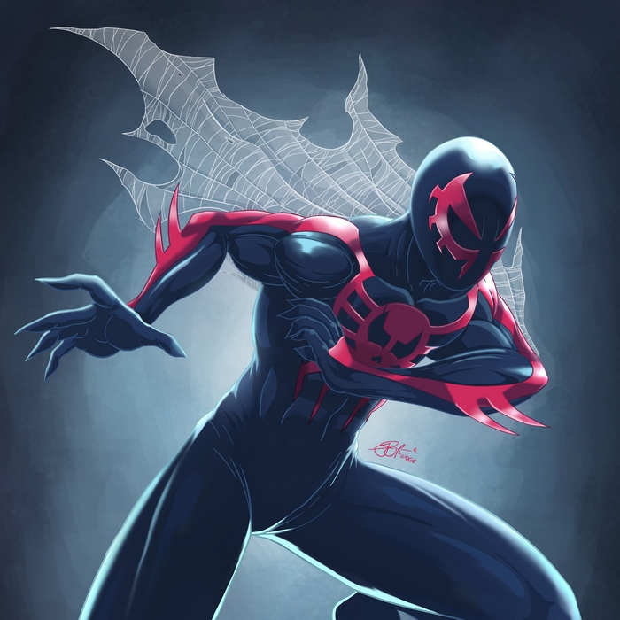 Spider-Man 2099 Dynamic 4K Fan Art