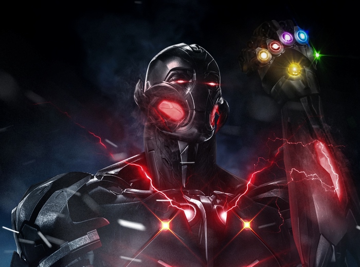 Ultron from Marvel with Infinity Gauntlet