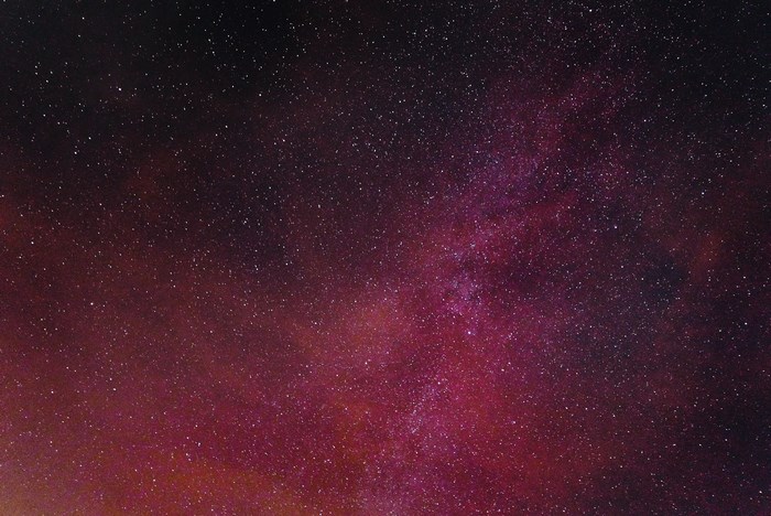 Vibrant Purple and Pink Starry Night Galaxy