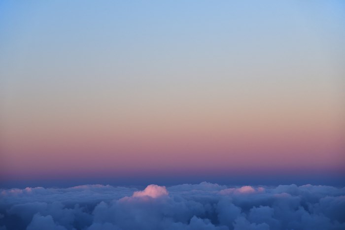 Haleakala Sunset Above Pink Clouds