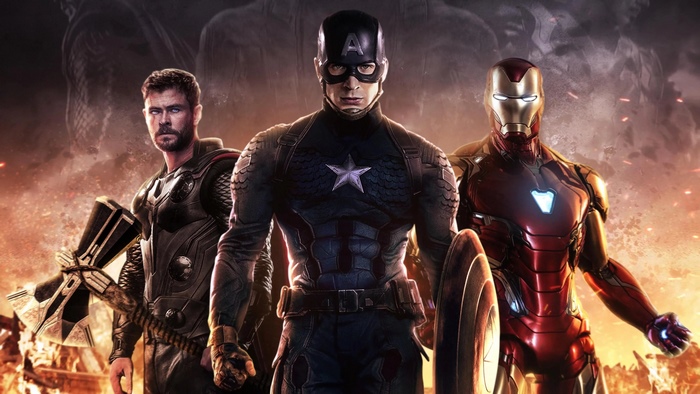 Avengers Endgame: Iron Man, Captain America, and Thor